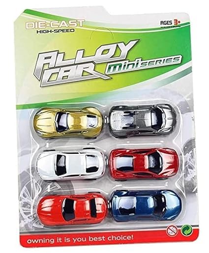 Crazy Buy 6PCS Pull Back Action High Speed Alloy Metal Car Set (Pull Back) - 6 Mini Die-Cast Cars for Kids, Multicolor (B0DB8CP7GG) Amazon Price History, Amazon Price Tracker