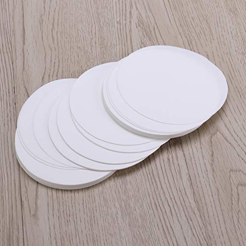 Image of Hemobllo Filter Paper 100 Pcs Filters Cooking Strainer for Medium Rate Qualitative Grade Lab Paper Funnel Disc Equipment Glass White Paper Funnel P5 Qualitative Qualitative
