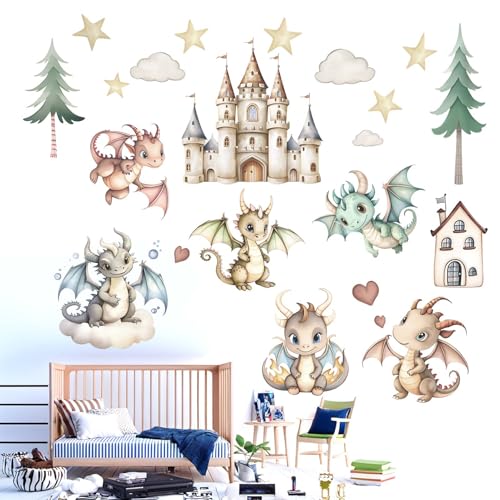 Vinilos Decorativos Dragón para Habitación Infantil miniatura 3