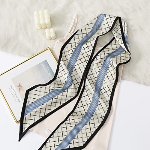 Image of CorssKulture Lightweight Satin Ribbon Scarf for Women's 150 x 15 cm | Silky Soft Scarf Perfect for Gifting