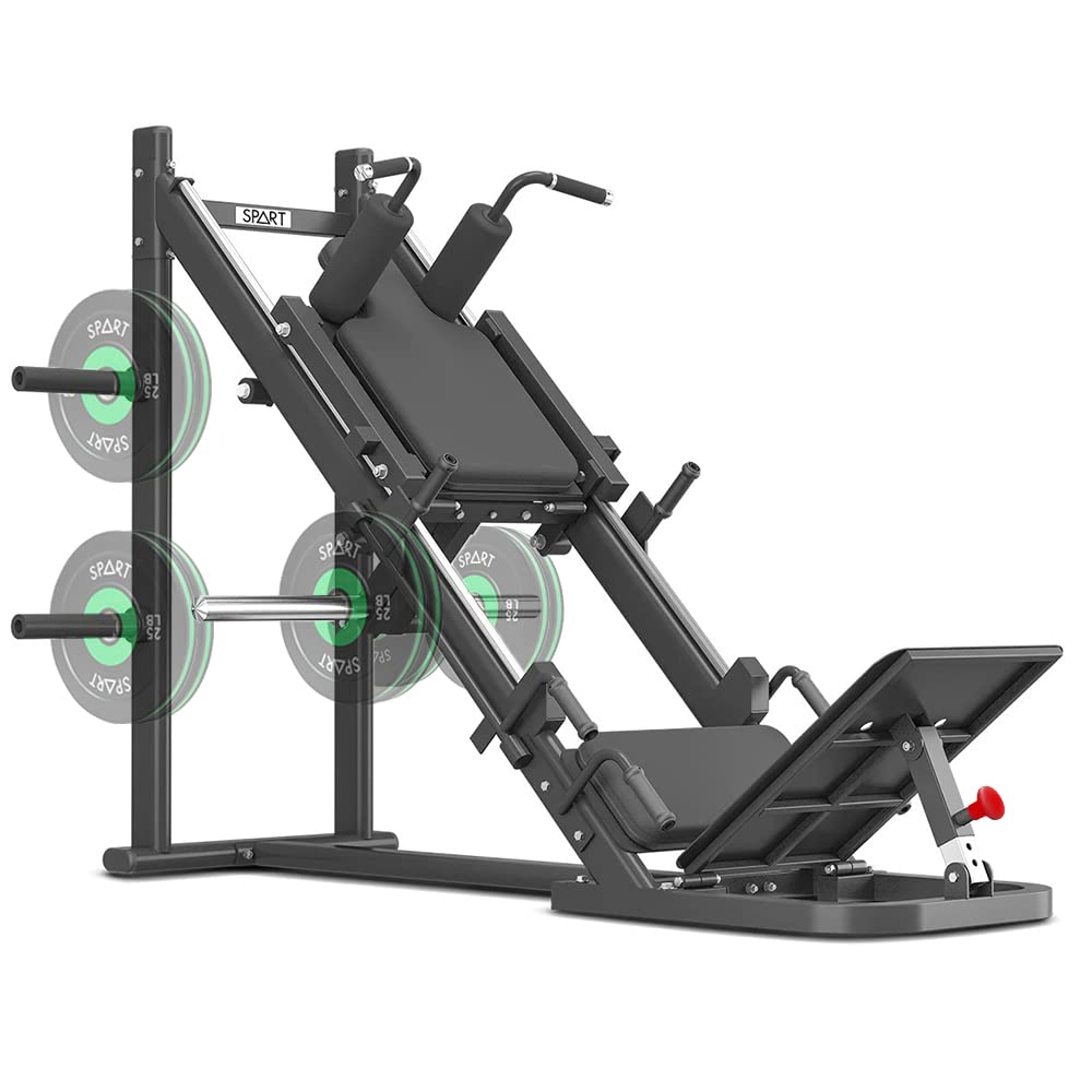 Buy SPART Leg Press Hack Squat Machine with Weight Storage Posts