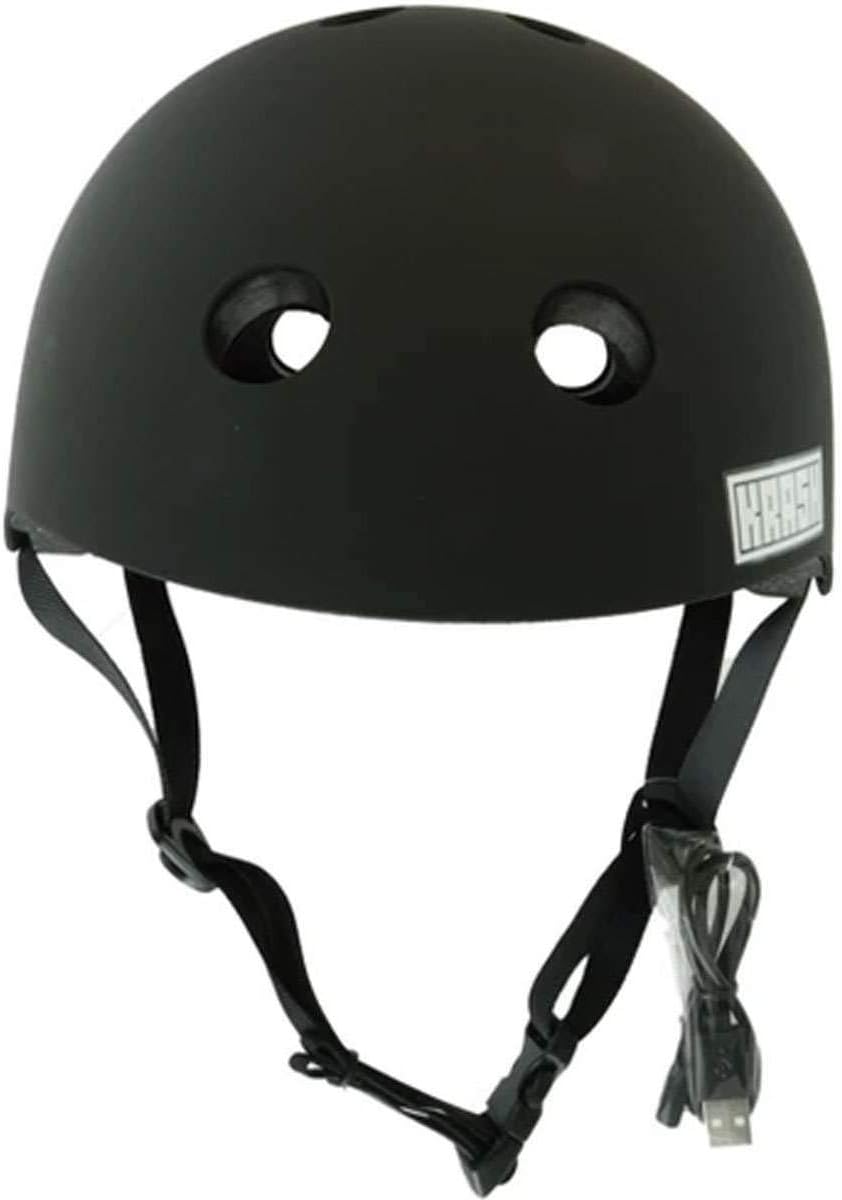 Krash! Bluetooth Speaker Multisport Helmet, side view with straps