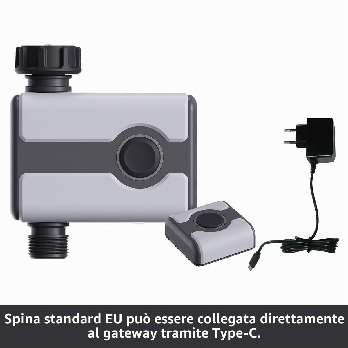 Controllo Automatico Automatico di irrigazione WiFi e RFID, Timer Intelligente, Sistema di irrigazione da Giardino con App, Portata di 50 m