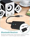 Upgraded Bluetooth 5.4 Receiver with 3.5mm RCA Jack, AUX Bluetooth Adapter for Home Car Stereo Speakers 6 Hours Playtime, Dual Connection to 2 Phones, Charge While Streaming & Easy Slide Control ON/Of - Image 3