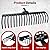 LTSEAME 55" Durable Tow Behind Landscape Rake Tractors Rake Fits 2" Receiver for Lawn Tractors or ATV/UTV?Black