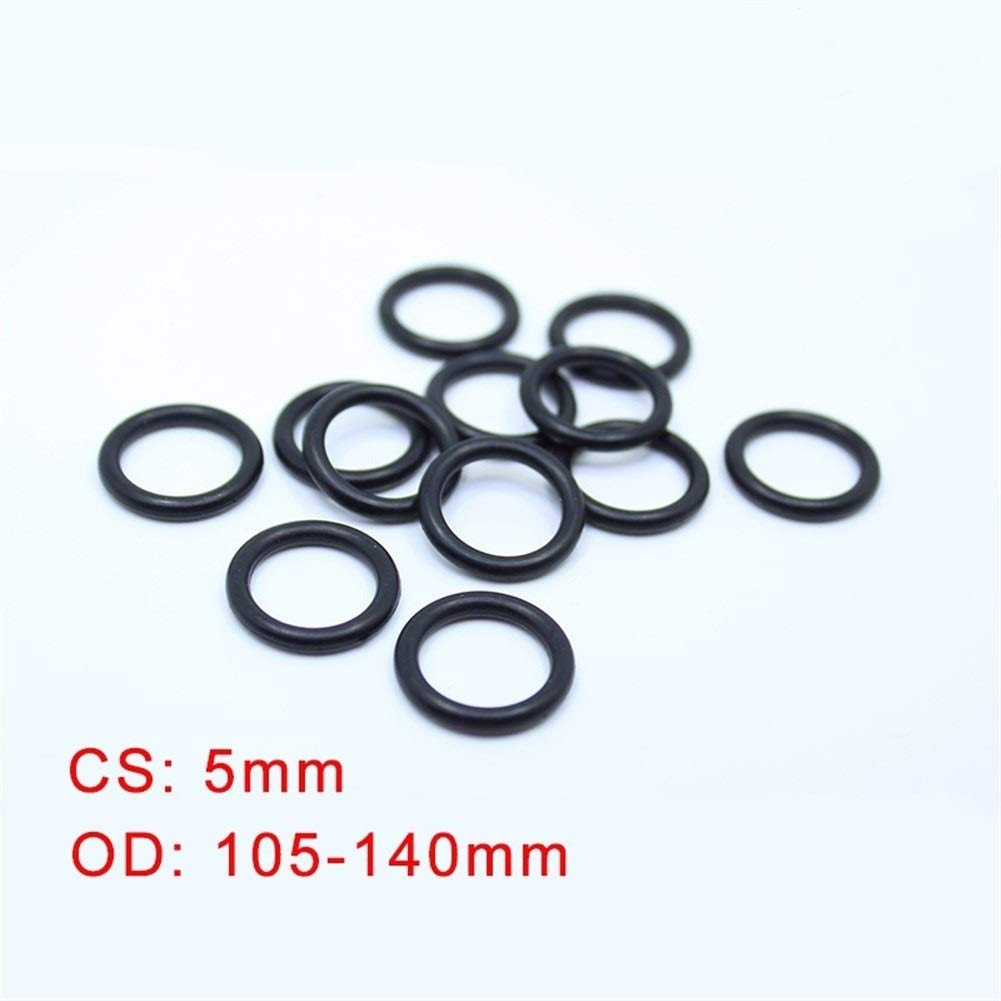 O-Ringe CS5mm NBR-Kautschuk O Ring 20pcs OD 105/110/115/120/125/130/135 / 140x5mm ORing Nitril Dichtung Dicke 5mm ORing JIYAMI'EN EL (Size : OD140x5mm)