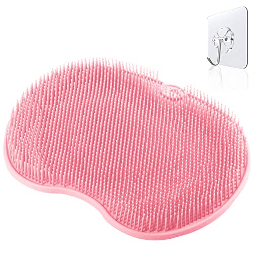Jianglai Shower Foot Massager Scrubber, Foot Cleaner Massage Mat With Non Slip Suction Cups, Improve Circulation Relieve Tired And Pain (Pink) #TOP11