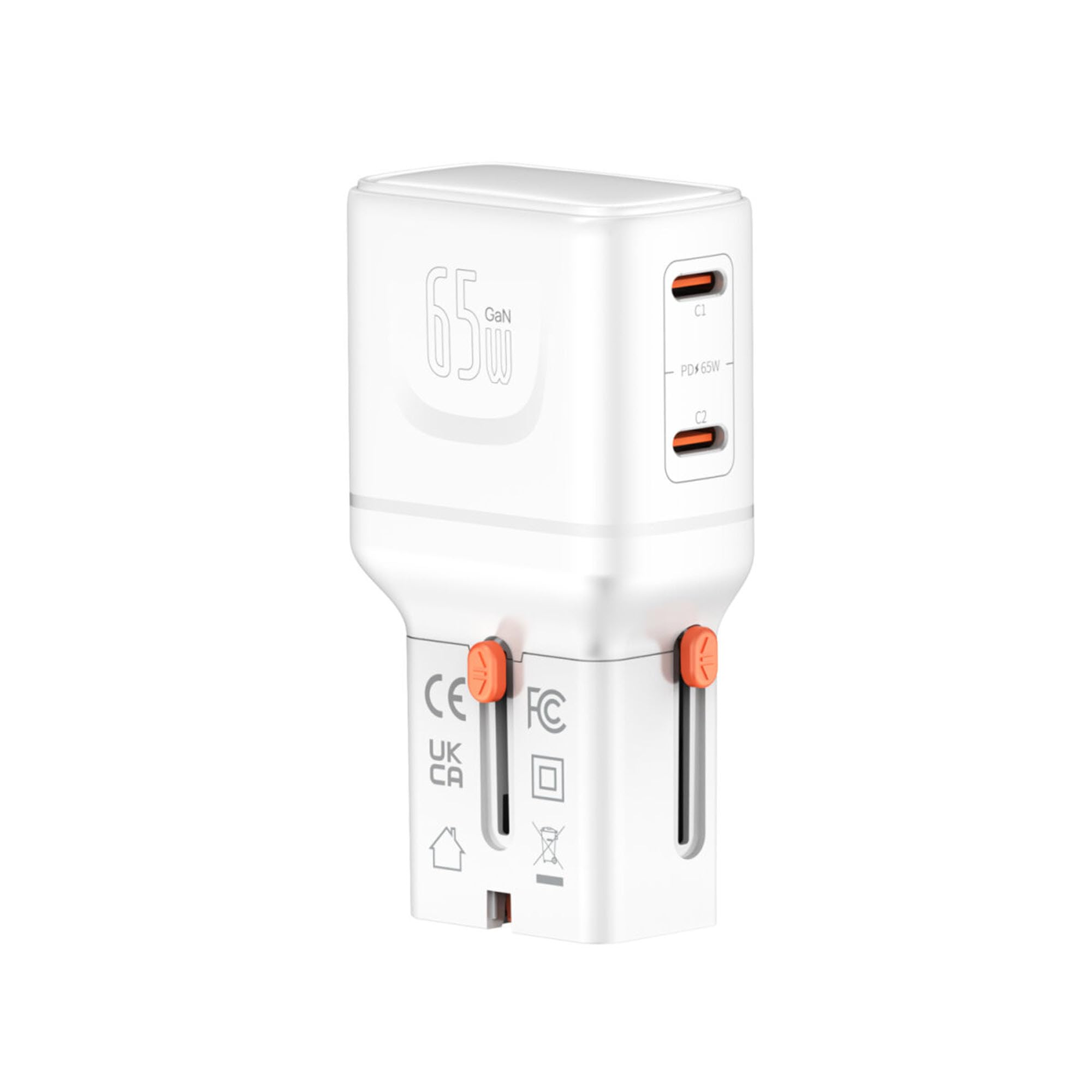 4smarts Weltreiseadapter Nomad Pocket 65W, weiß