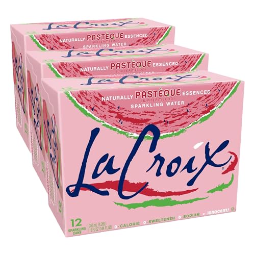 LaCroix Sparkling Water, Pasteque (Watermelon), 12 Fl Oz (pack of 36)