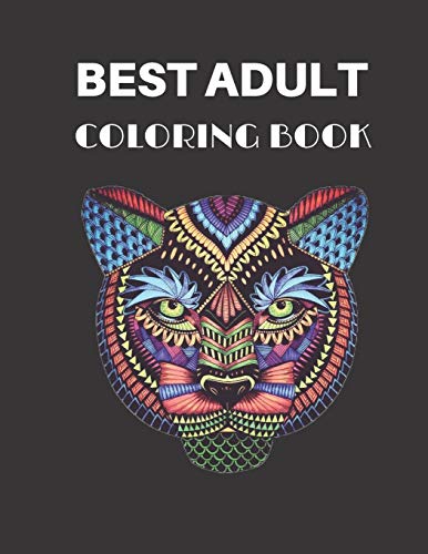 Best Adult Coloring Book: animal adult coloring book of 80 pages Size 8.5" 11" image 3