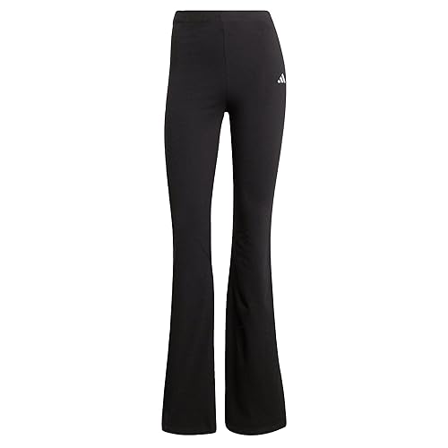 adidas - Essentials Small Logo Flared Leggings, Calzamaglia Donna - XXS - Black / White
