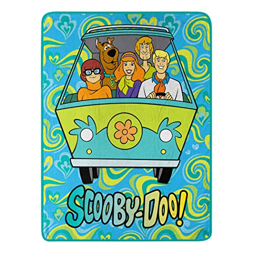 Northwest Scooby Doo Micro Raschel Throw Blanket 46 x 60 Groovy Baby