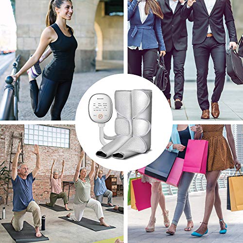 Leg Massager for Circulation Foot and Calf Massage Wraps for Relaxation, Optional Heat Function, 6 Modes 3 Intensities - Thumbnail 4