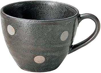 Mino Ware K51199 Soup Mug, Shino Polka Dots