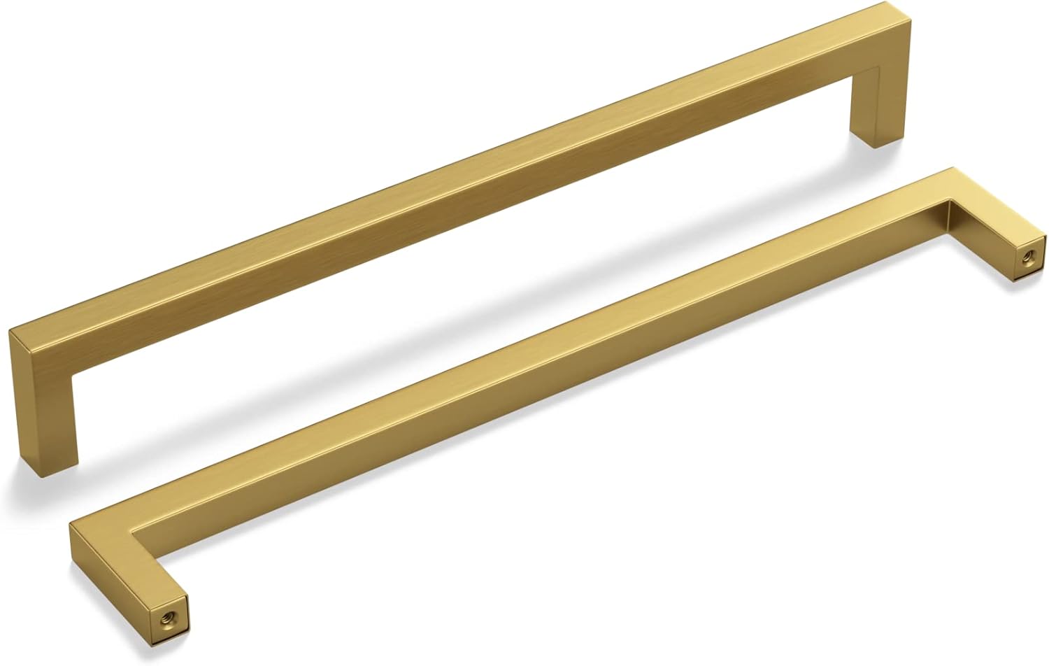 Haliwu 15 Pack Gold Drawer Pulls 10 inch, Brass Cabinet Pulls Gold Handles for Cabinet Gold Kitchen Hardware for Cabinets Brushed Gold Kitchen Handles 10 inch hole center Gold 10