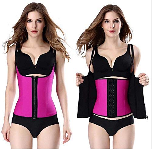 Sweat Vest Waist Trainer 3 Hook + Zipper Slimming Neoprene Body Shaper2