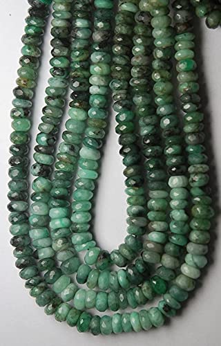 Rondelles émeraude naturelle 5-6mm pour façonner vos colliers artisanaux