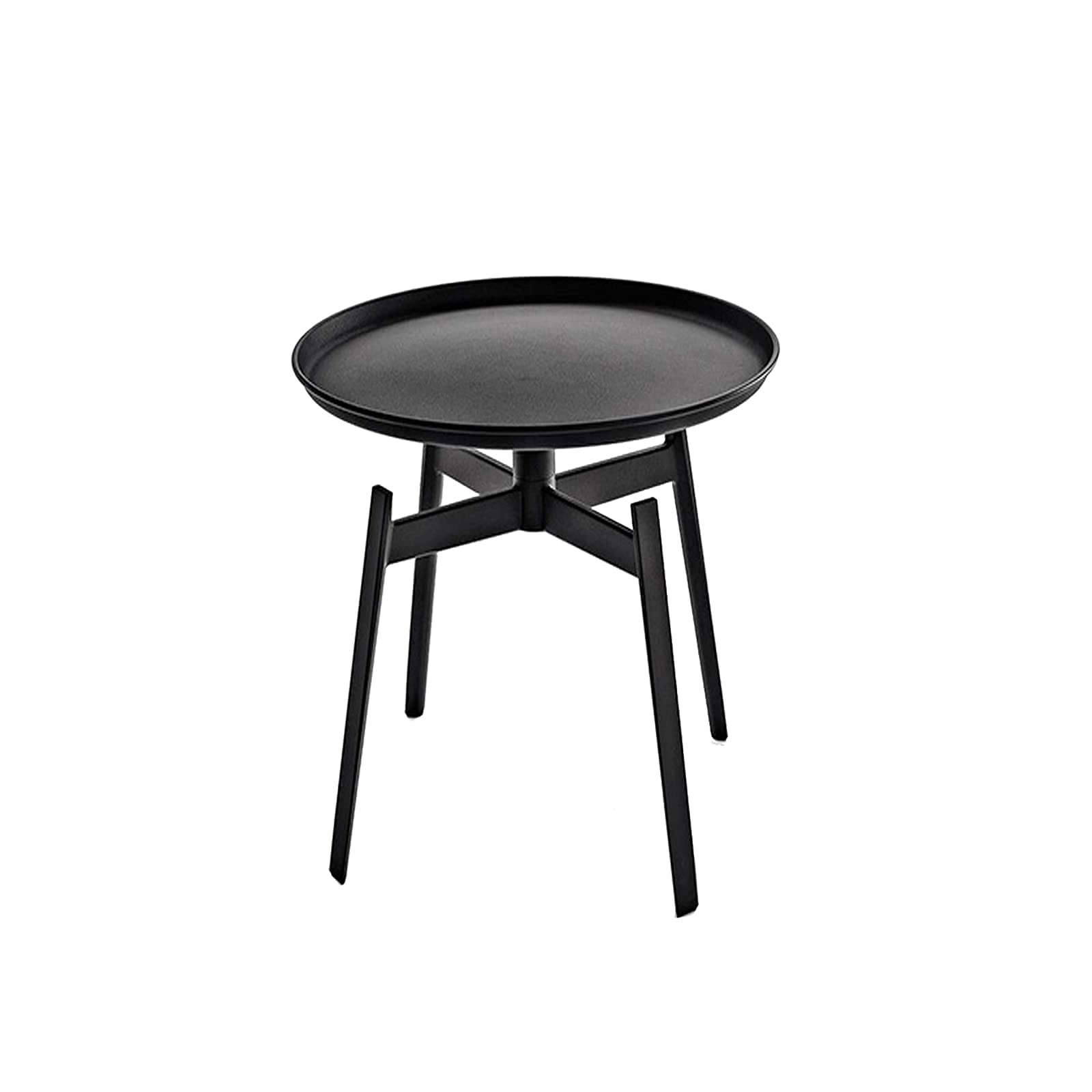 MRDAER Der Nachttisch ist schwarz, Retro-Industrie-Stil, Nachttisch aus Schmiedeeisen, kleiner Wohnungs-Couchtisch, Beistelltisch, Schlafzimmer, Wohnzimmer (Größe: 50 x 50 cm, Farbe der Neuheit