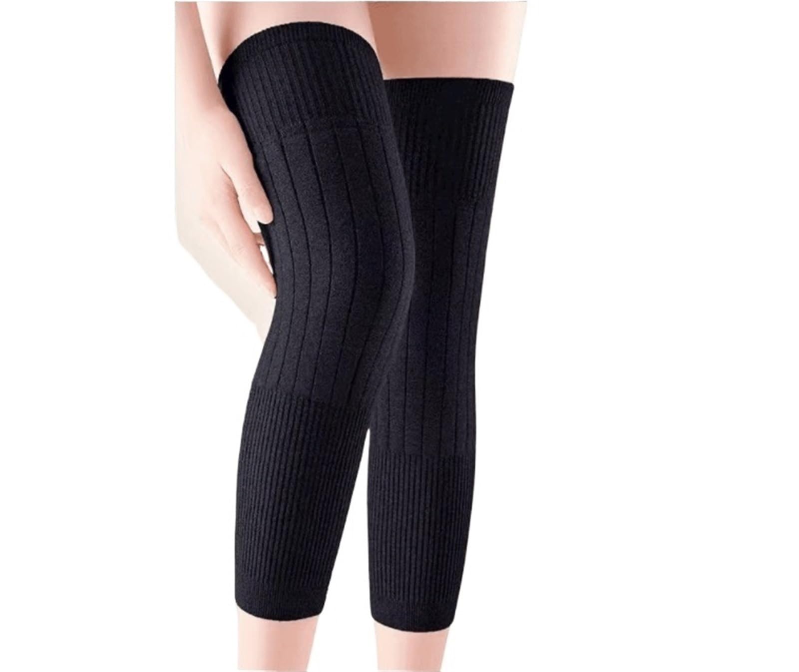 RUVOO Ginocchiere Palestra Ginocchiere Elasticizzate Calde E Traspiranti Unisex for La Protezione del Ginocchio dalla Stagione Fredda Ginocchiera Sportiva