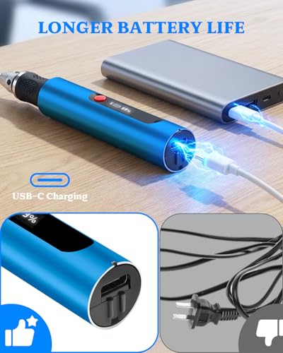 vueowcue Cordless Engraving Pen LCD