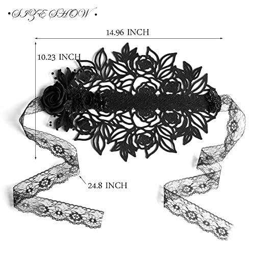 Halloween Headdress Crazy Hair Accessories Colonial Headband Bonnet Lolita Gothic Headpiece Makeup Tea Party Mob Cap #TOP6