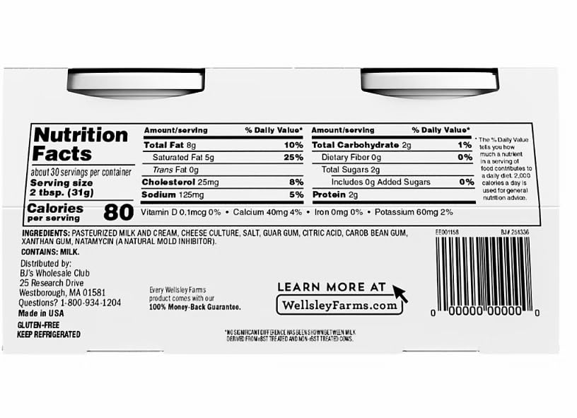 Cream Cheese Spread , contains no artificial preservatives, flavors or dyes. The gluten free cream cheese contains zero grams of trans fat per serving. Made from milk produced on US Dairy Farms, this spread is a delicious choice for all of your cream cheese needs. 2 PK [ 32 oz , 2 lb ]