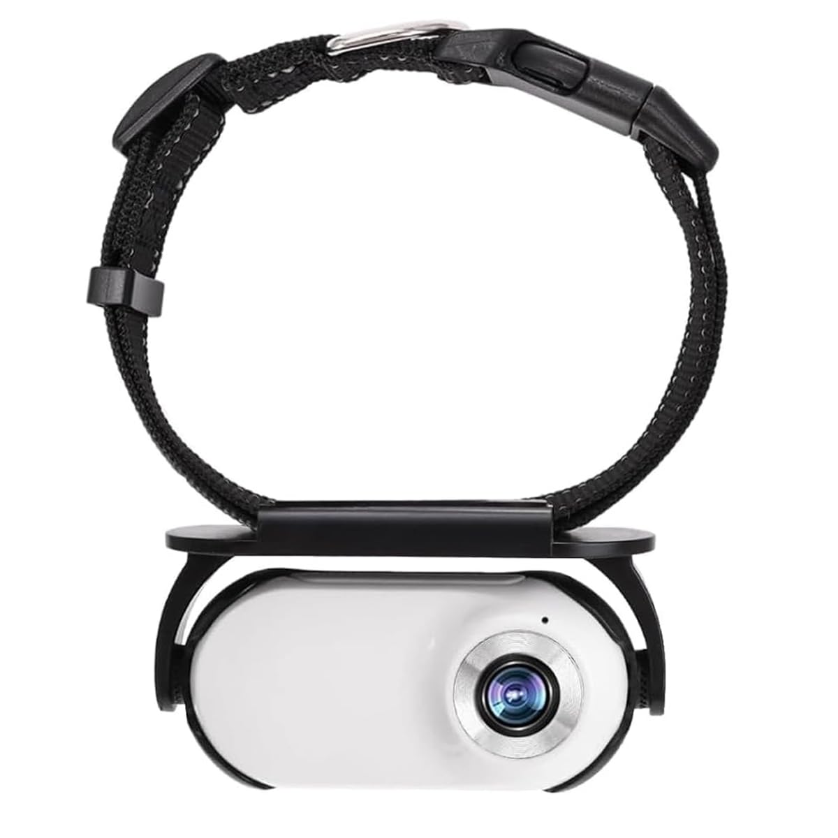 Cámara de acción con collar para gatos y perros, sin necesidad de wifi, para uso en interiores y exteriores, color blanco