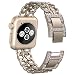 NO1seller Top Bands Compatible for Apple Watch 38mm 42mm, Metal Cowboy Style Bracelet Strap Replacement Wristband for Apple Watch Series 4 40mm 44mm 3/2/1,Sport,Nike+,Edition