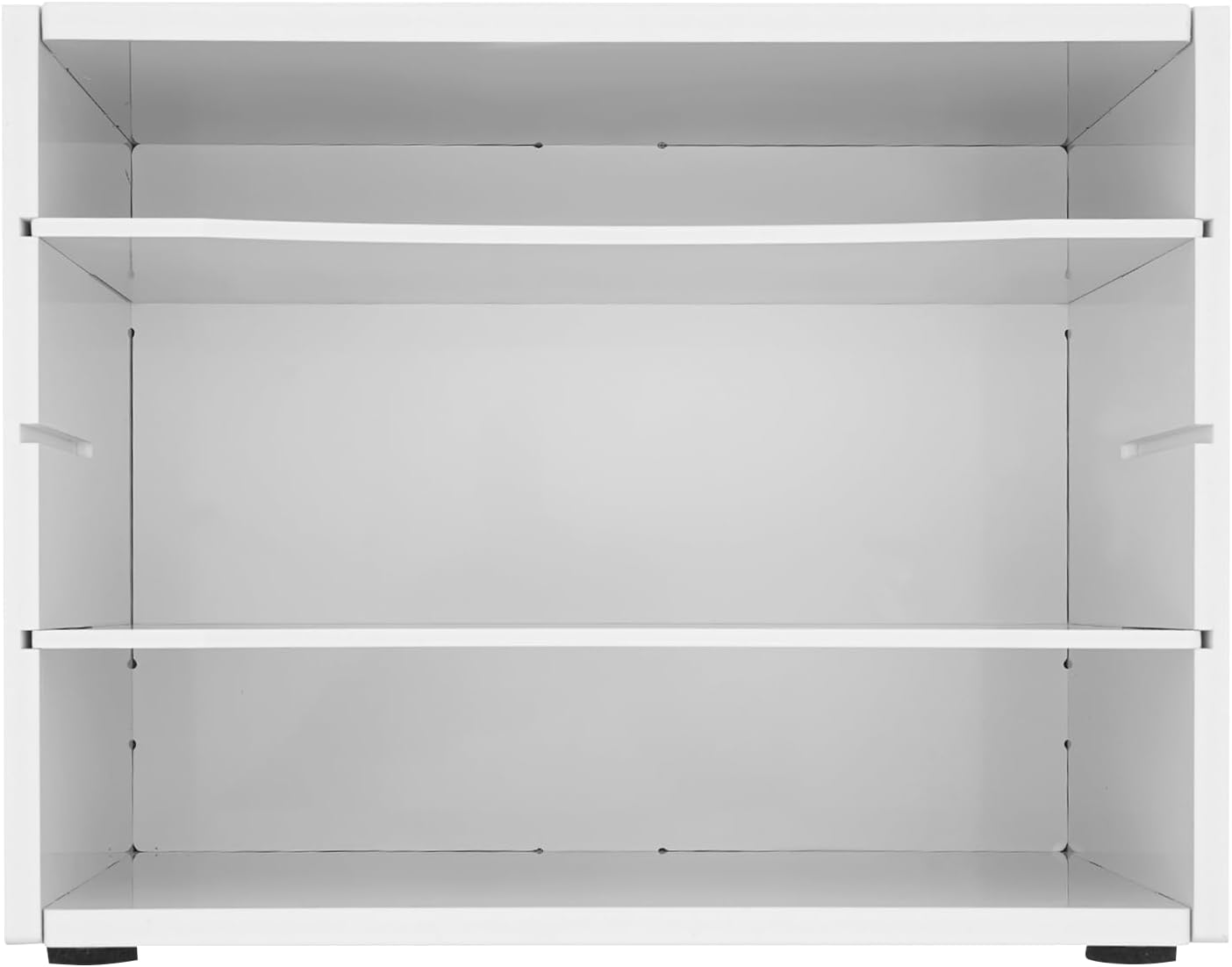 Desk Paper Organzier 4 Compartments PVC-Board Desktop Organizer Storage Office Paper Shelves Letter Tray File Sorter with Adjustable Shelves for Office Home Classroom File Organizer (White)
