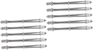 Ciieeo 10 Peças Pasta A5 Fichário Fichário De Scrapbook Folhas Soltas Planejadores De Caderno Espinhos Pentes Mecanismos De Encadernação De Metal Tamanho De Letra Mecanismo De