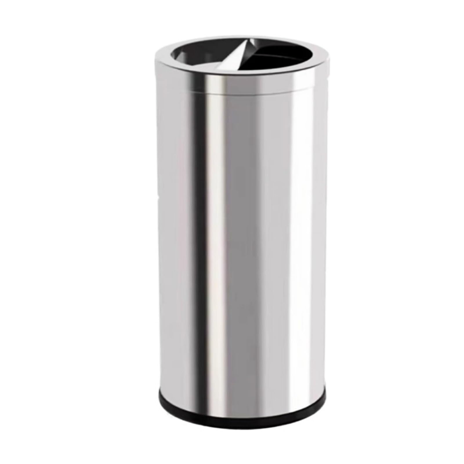 Papelera de Cocina Cubo de Basura y Reciclaje Acero Inoxidable, diseño Delgado Que Ahorra Espacio for el hogar, la Oficina o Restaurante(Silver,Pequeño)
