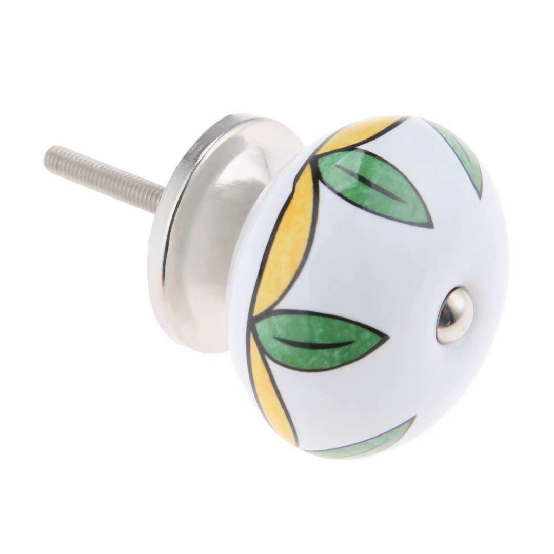 Pomelli in ceramica, tiranti per mobili, 6 pz Manopole for Porte In Ceramica Cucina Armadio e Cassetto Manopole Cabinet Tira Maniglia Dresser Manopola Mobili Decorazione Della Casa Maniglia (Size : S