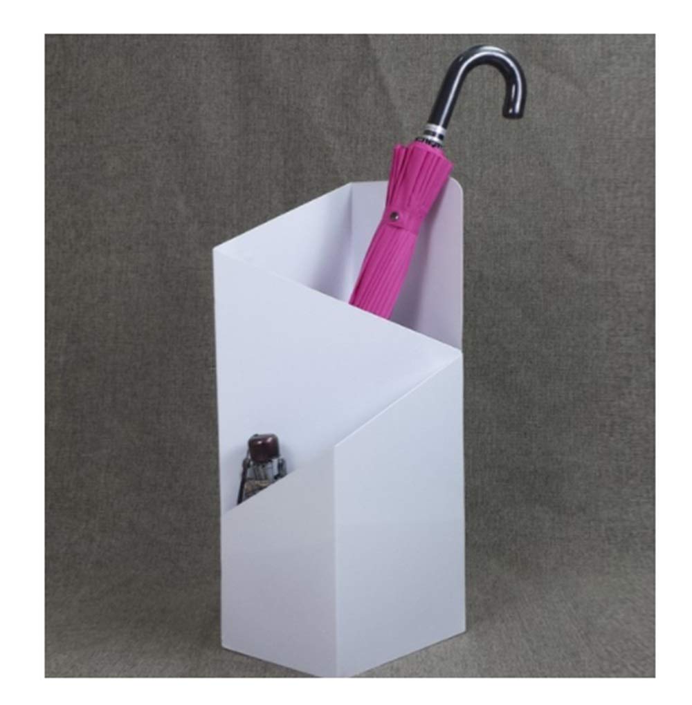Base de parapluie géométrique haut de gamme, seau de stockage blanc épuré