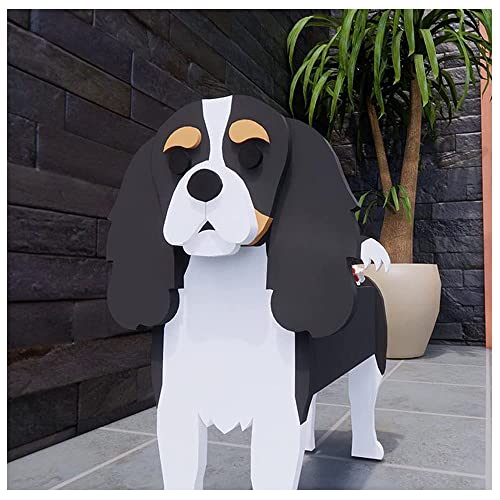 Hunde-Pflanzgefäß, Pflanzgefäß in Tierform, Cartoon-Pflanzgefäß, Sukkulenten-Pflanzgefäß, Bonsai-Topf, Schreibtischhalter, Mini-Ornament, Pflanzenbehälter-Halter für Pflanzen im Freien, Aufbewahrungsb Cover