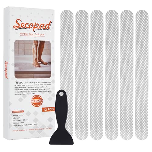 Secopad Original Anti Slip Shower Stickers, Safety Bathtub Strips Adhesive