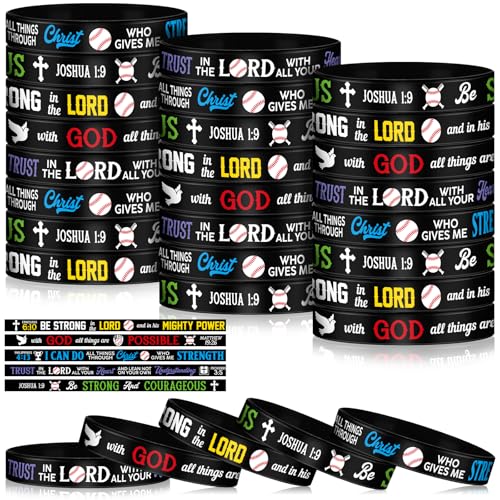 Soulchen Faith Bible Verse Silicone Bracelets 100 pcs