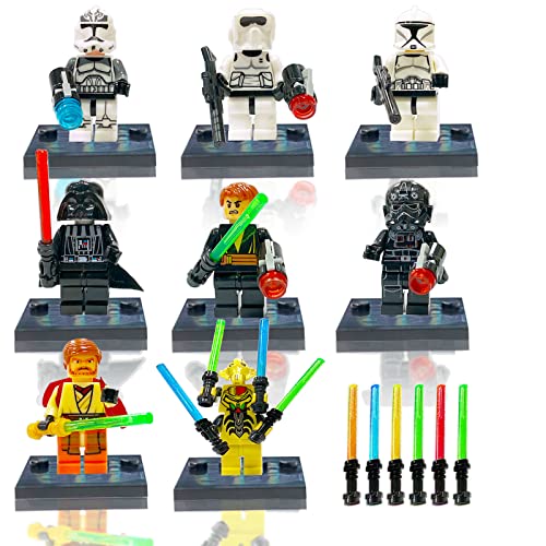 DOXBOY Mini Figuren,8 Stück Baustein Spielzeug Sammlung Figuren,Mini Anime Figuren Set,Mini Figuren Adventskalender Cover