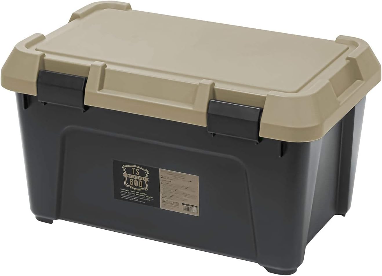 アステージ JEJ Astage S Series 600S Tool Stocker Storage Box, Made in Japan, Outdoor Use, Load Capacity 176.4 lbs (80 kg), Stackable, Width 23.6 x Depth 15.0 x Height 13.0 inches (60 x 38 x 33 cm)
