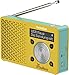 Produktbild TechniSat DIGITRADIO 1 Maus Edition - tragbares DAB+ Radio mit Akku (DAB, UKW, Kopfhöreranschluss, Lautsprecher, 1 Watt RMS) gelb/türkis
