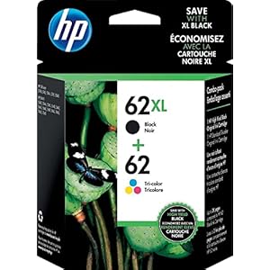 HP Original 62 Tri-Color / 62XL Bla...