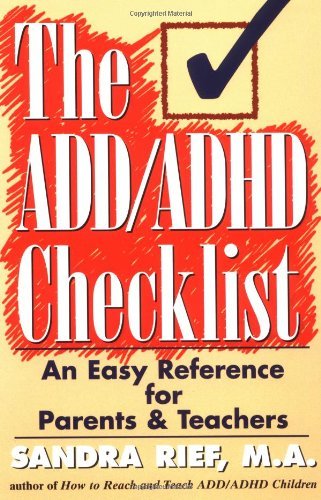 Image of The ADD/ADHD Checklist by Sandra F. Rief (1997-12-15)