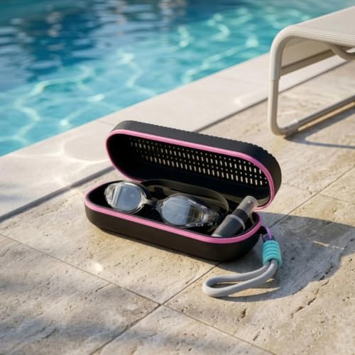 Image of First Lens Swim Goggles Case for Swimming Goggles & Eyeglasses - Black - SA01