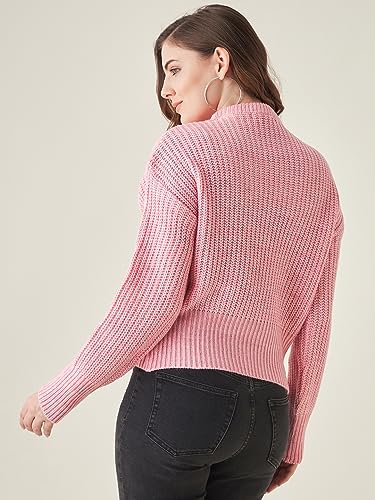 Image of Modeve Solid Round Neck Casual Women Sweater||Winterwear||