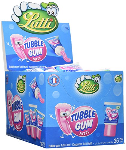 LUTTI Présentoir 36 Tubble Gum Tutti 1,260 kg