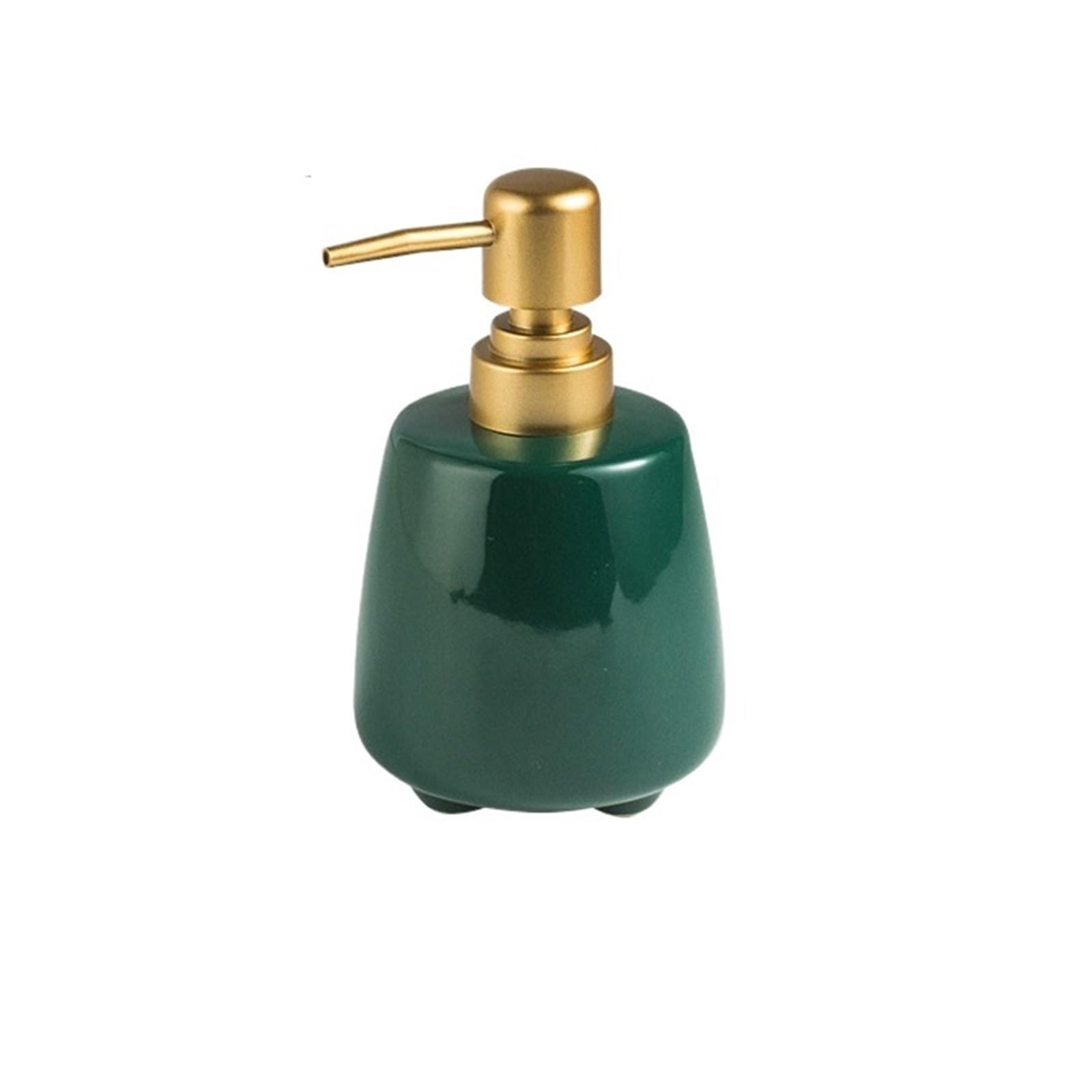 Cyairong-22 Green Soap Dispenser 320Ml Ceramic Refillable Liquid Soap Dispenser With Pump For Bathroom, Countertop(Green)