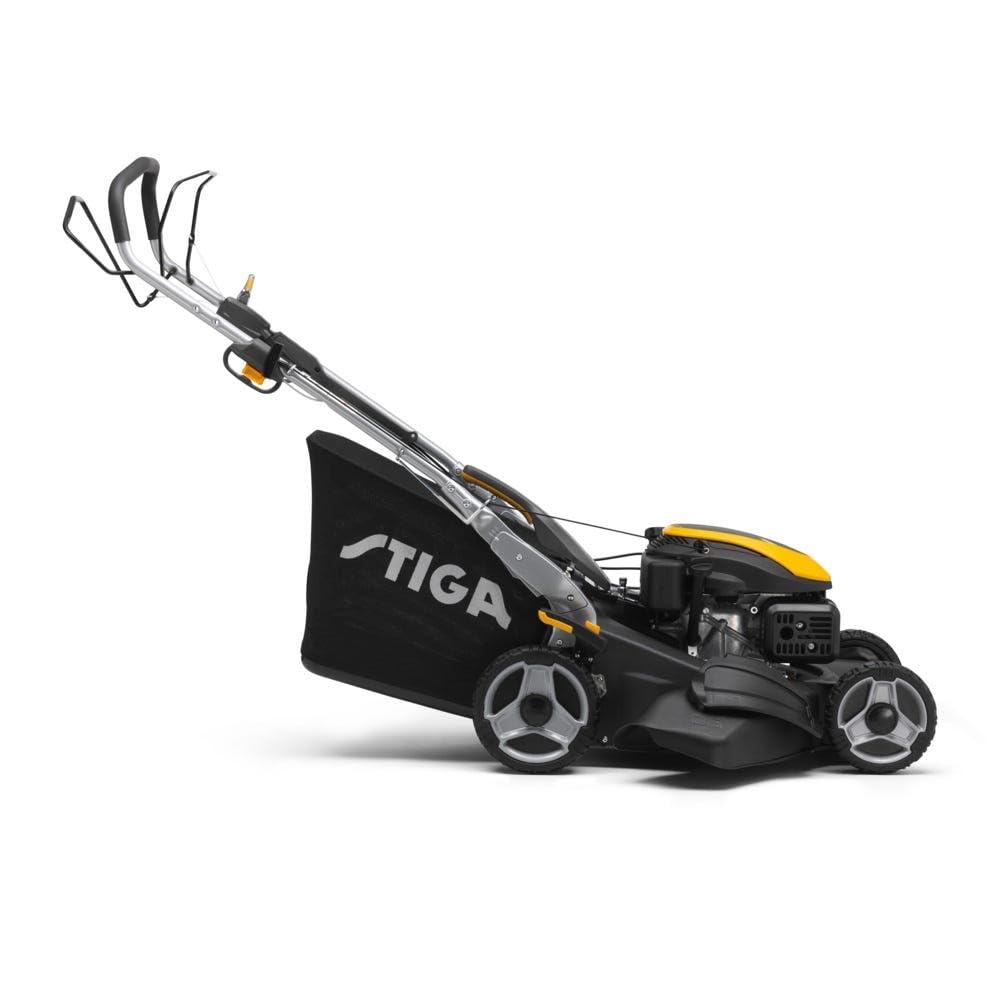 STIGA Twinclip 950 V Tondeuse Thermique 196 CC, 48 cm – Système 4-en-1, Lame Twinclip Brevetée – Pelouses jusqu'à 2 000 m²