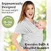 KeaBabies Baby Wrap Carrier and Diaper Bag Backpack - All in 1 Original Breathable Baby Sling, Lightweight,Hands Free Baby Carrier Sling - Waterproof Multi Function Baby Travel Bag - Baby Carrier Wrap