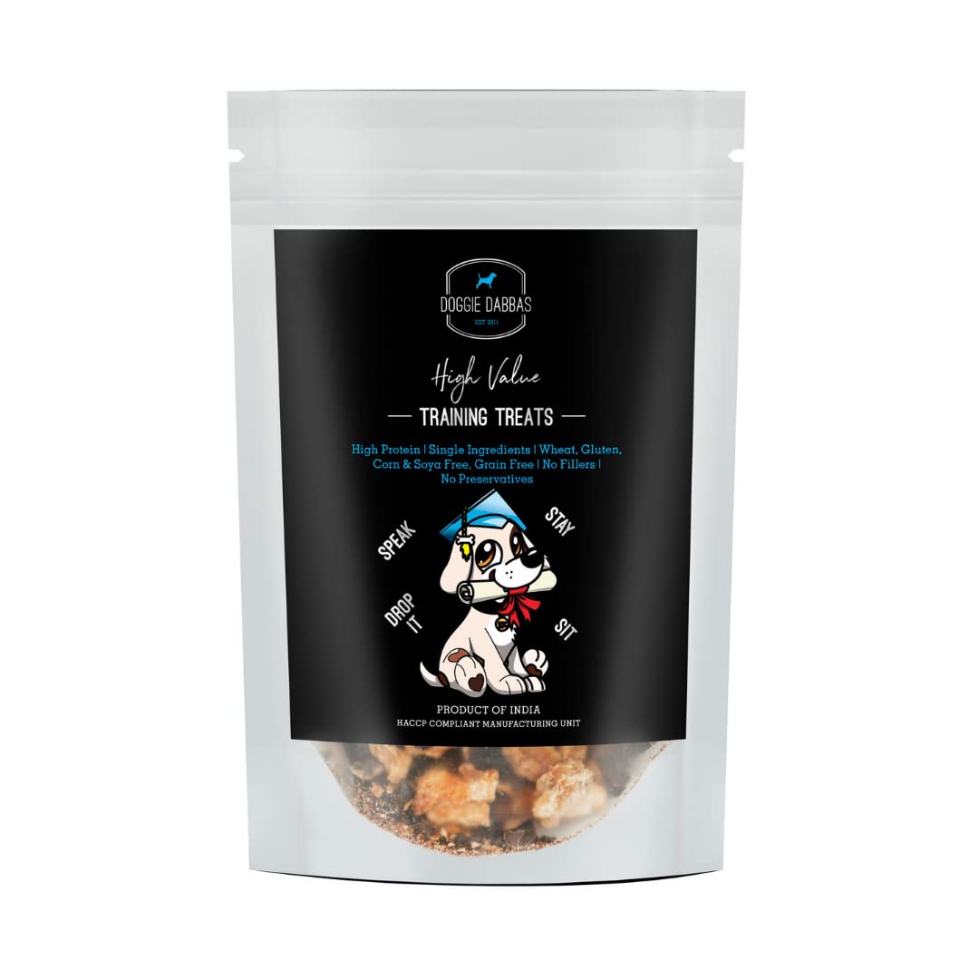 Doggie Dabbas High Value Training Treats| Bite Sized Treats | Preservative Free | High Protein Dog Treat - 200g (Pack of 1)
