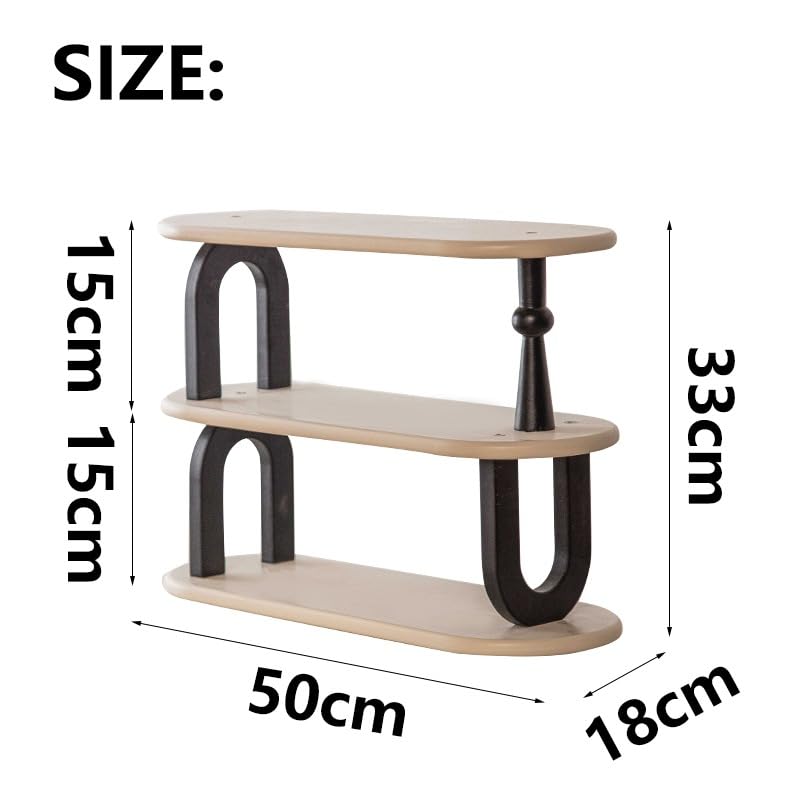 Organizzatore per Cosmetici E Prodotti per La Cura della Pelle in Legno, Porta Oli Essenziali A 3 Livelli, Espositore da Tavolo per Smalti, Scaffale Multiuso