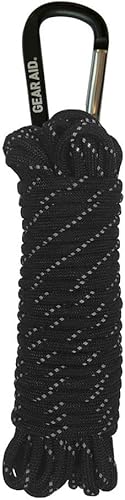 Miniatura 10 de Gear AID Cuerda de paracaídas y mosquetón 550, cuerda de utilidad de 7 hebras para acampar y sobrevivir